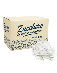 10KG Zucchero Bianco in Bustine Monodose – (2000 Bustine da 5g)