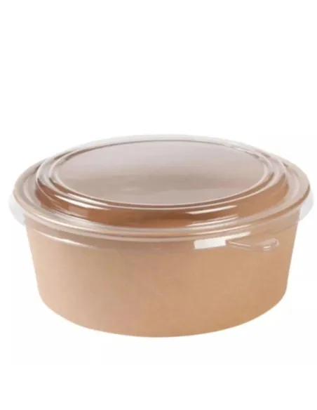 50 Ciotole Poke da 1300 ml con Coperchio – Contenitori Monouso per Poke Bowl