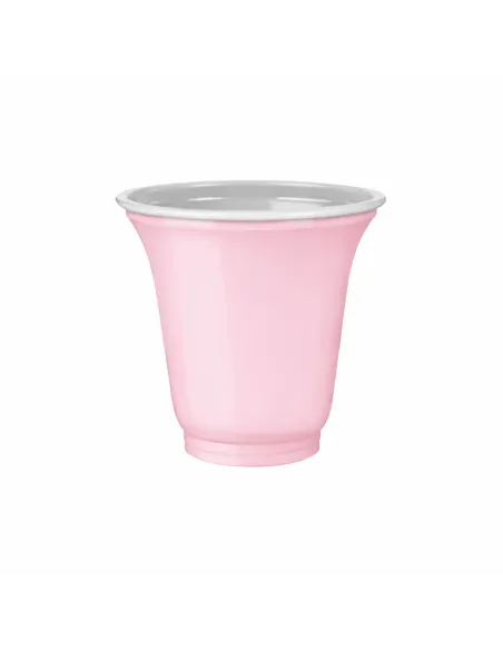 50 Bicchieri Plastica Colorati 75 ml Rosa – IMB | Bicchierini Resistenti per Caffè