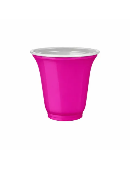 50 Bicchieri Plastica Colorati 75 ml Fucsia – IMB | Bicchierini Resistenti per Caffè