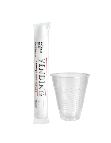 100 Bicchieri Traslucidi 166 ml per Distributori Automatici
