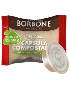 100 Capsule Borbone Compatibili Don Carlo COMPOSTABILE Miscela ROSSA Biodegradabile