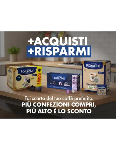90 Capsule Caffè Borbone Ciao Venezia Compatibili Nespresso in Alluminio ( Arabica Oro )