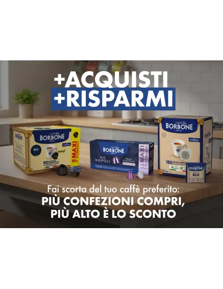 90 Capsule Caffè Borbone Ciao Venezia Compatibili Nespresso in Alluminio ( Arabica Oro )