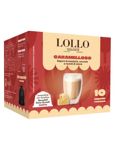 Caramelloso 10 Capsule Dolce Gusto - Sapori di mandorle, nocciole e ricordi di nonna