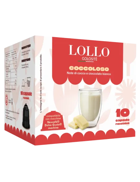 Coccoloso 10 Capsule Dolce Gusto - Note di cocco e cioccolato bianco