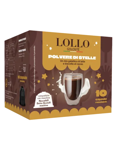 Polvere di Stelle 10 Capsule Dolce Gusto - Mix galattico di latte e biscotto al cacao