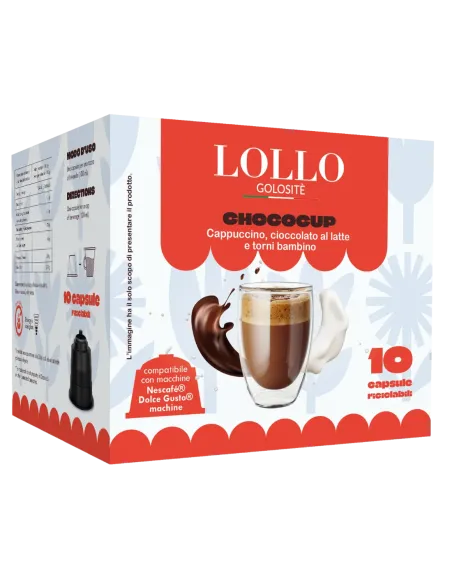 Chococup 10 Capsule Dolce Gusto - Cappuccino, cioccolato al latte