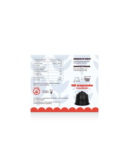 Chococup 10 Capsule Dolce Gusto - Cappuccino, cioccolato al latte