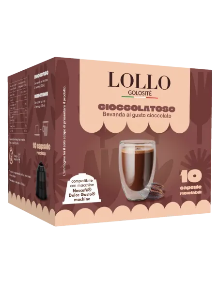Cioccolatoso 10 Capsule Dolce Gusto - Bevanda al gusto cioccolato