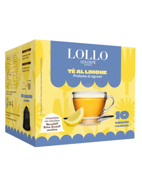 Tè al Limone 10 Capsule Dolce Gusto - Profumo di agrumi