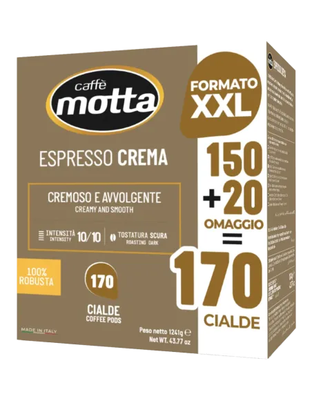 Espresso Crema Caffè Motta 150 Cialde +20 OMAGGIO