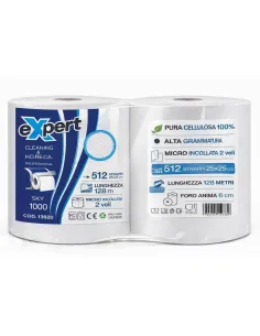 Bobine di Carta Carta Industriale Sky 1000 Expert – 2 Veli Pura Cellulosa