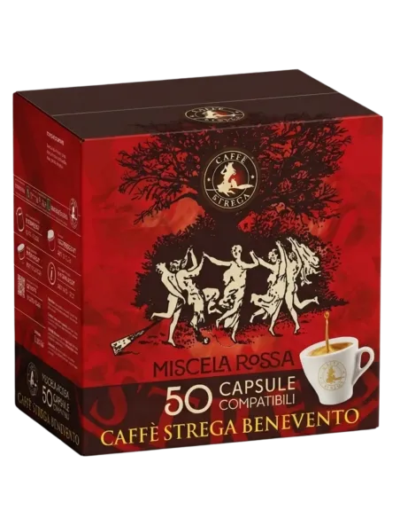 50 Capsule A Modo Mio Strega Miscela Rossa