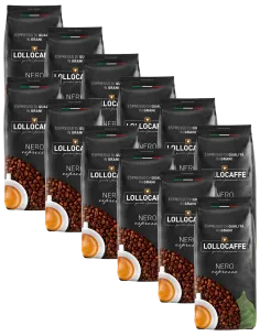 12 Kg Caffè Lollo Grani Miscela Nera