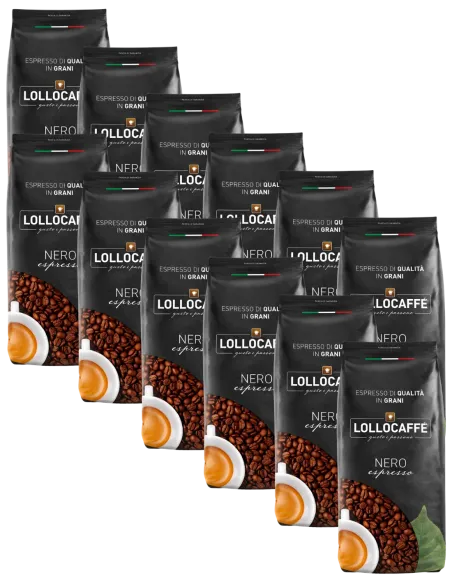 12 Kg Caffè Lollo Grani Miscela Nera