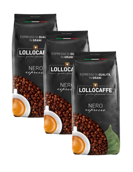 3 Kg Caffè Lollo Grani Miscela Nera