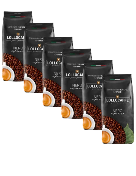 6 Kg Caffè Lollo Grani Miscela Nera