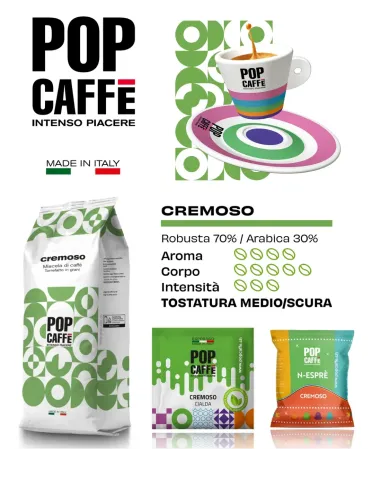 3Kg Caffè in Grani Miscela Cremosa Pop Caffè