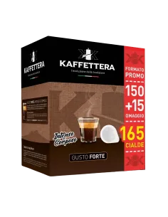 150 Cialde + 15 OMAGGIO Kaffettera Miscela Forte