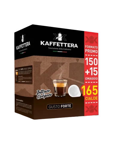 150 Cialde + 15 OMAGGIO Kaffettera Miscela Forte