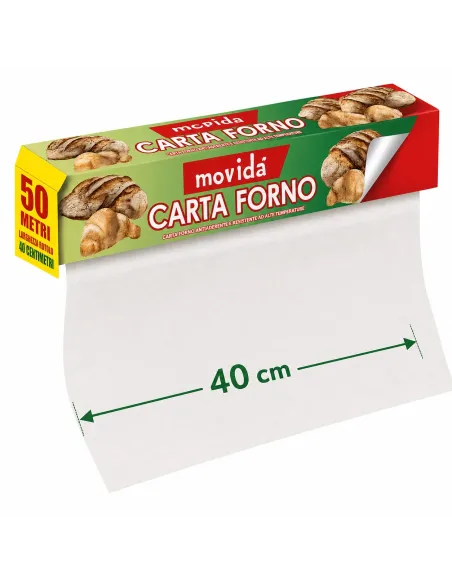 Carta Forno in Rotolo 50 mt - larghezza foglio 40 cm