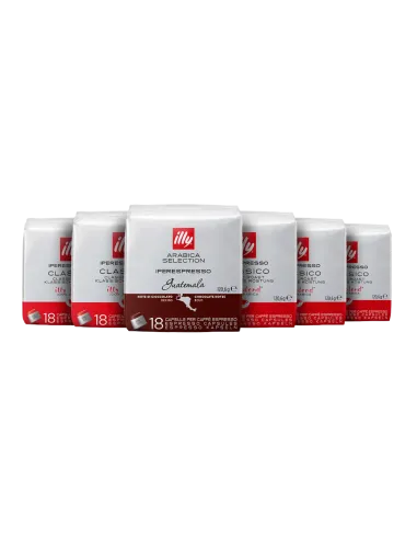 108 Iperespresso Capsule illy tostato 5x Classico, 1x Guatemala