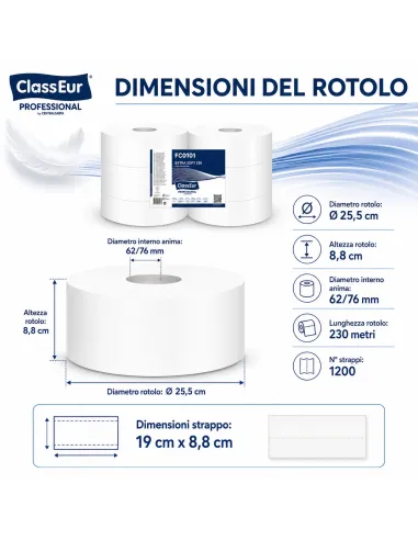 Carta Igienica Maxi  Jumbo Extra Soft 6 rotoli