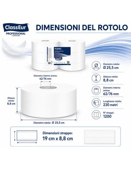 Carta Igienica Maxi  Jumbo Extra Soft 6 rotoli