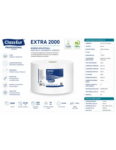 Bobina Industriale EXTRA 2000 ClassEur Professional - 1 Rotolo