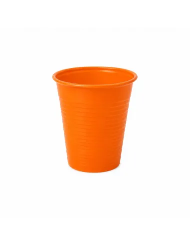 50 Bicchieri in Plastica Arancione da 200 ml
