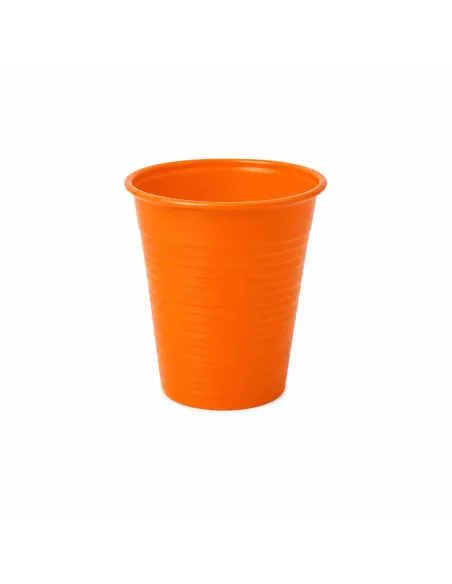 50 Bicchieri in Plastica Arancione da 200 ml