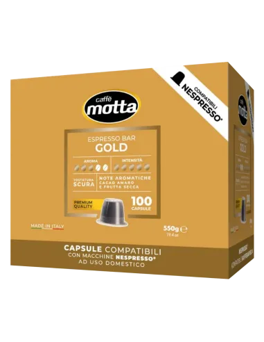 *10 Espresso Gold Caffè Motta Capsule Nespresso