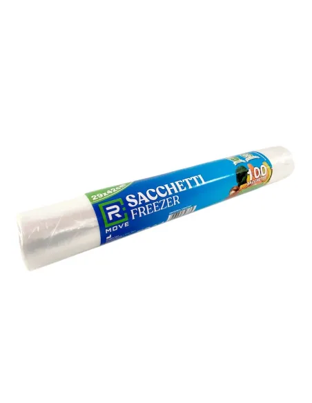 100 Sacchetti Gelo - Congelatore - 29x42cm Trasparenti - Grande Capacità e Conservazione Sicura