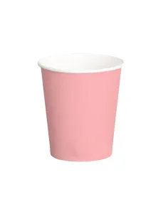 Bicchieri Monouso in Carta Rosa da 180ml - Confezione da 50 pezzi - Ideali per Acqua e Ginseng!