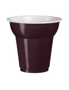 50 Bicchierini Caffè Plastica 70 ml Testa di Moro - Eleganti per Eventi