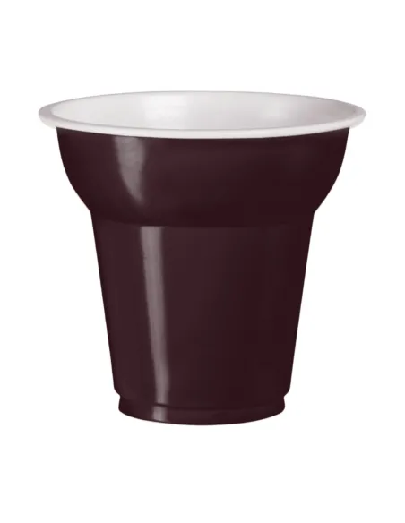 50 Bicchierini Caffè Plastica 70 ml Testa di Moro - Eleganti per Eventi