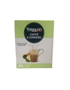 16 Capsule A Modo Mio Caffè Toraldo Caffè e Ginseng