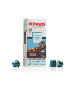 100 Capsule Compatibili Nespresso®* Original in Alluminio - Espresso Barista Decaffeinato