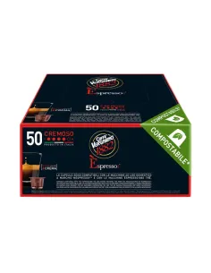 50 Capsule Nespresso Vergnano Miscela Cremoso compostabili