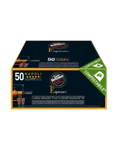 50 Capsule Nespresso Vergnano Compostabili Miscela Napoli