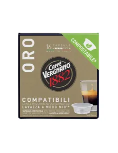 16 Capsule A Modo Mio Vergnano Miscela Oro compostabile
