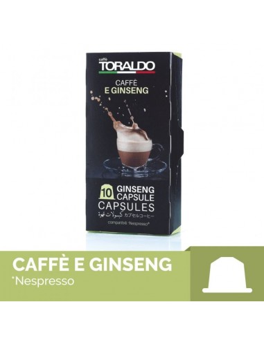 Compatibili 10 Capsule Nespresso Caffè Toraldo Caffè e Ginseng