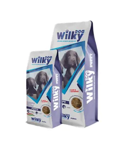 Wilky Dog Puppy Crocchette- Alimento completo Cuccioli e Fattrici -15 kg