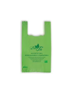 Shopper Biodegradabile 4 kg 30x53 cm - Confezione Media Verde, Ecologica e Resistente