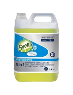 Svelto 2 in 1 Detergente Lavastoviglie con Brillantante (5LT HACCP)