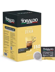 150 Cialde Caffè Toraldo Miscela Decaffeinata