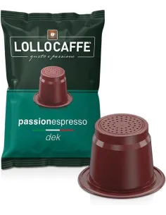100 Capsule Nespresso Lollo Miscela Decaffeinato