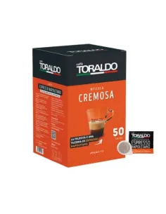 50 Cialde Caffè Toraldo Miscela Cremosa + Kit Accessori
