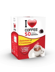 50 Capsule Nespresso I Love Coffee Miscela Rossa